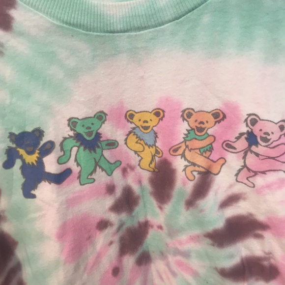 Official Grateful Dead Jerry Bear tie dye ultra soft tee - Picture 2 of 3